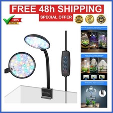 FluviRay Mini Clip-On Aquarium Light 7W Dimmable USB Fish Tank Lamp