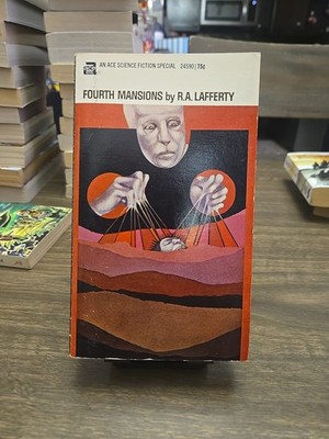 Fourth Mansions R.A. Lafferty 1969 Ace Book Science Fiction PB NO BINDING CREASE