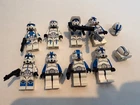 Clone Army Customs And LEGO 501st Troopers Star Wars LOT Of 8 Minifigs