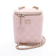 Chanel Matelasse Caviar Skin Shoulder Bag Women Pink One Size
