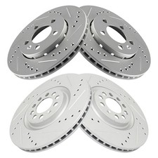 Trq Bra15130 Disc Brake Rotors For Volkswagen Jetta 04-05 Lh Or Right Front Rear