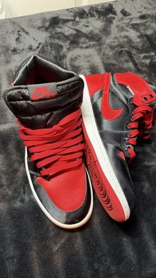 Nike Air Jordan 1 Retro High OG Satin Bred Black Red 2023 FD4810-061
