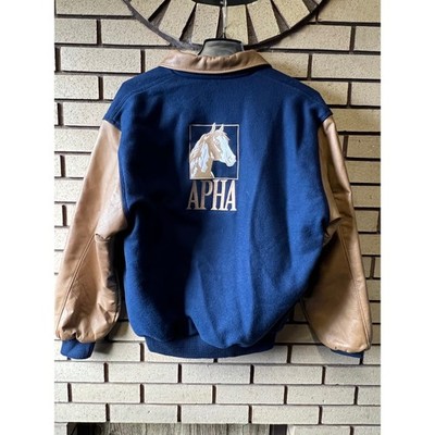 2005 APHA Zone Champion WR The Energizer Varsity Jacket Wool Leather L Made USA