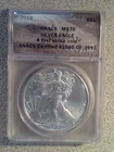 2019 American Silver Eagle 1 oz. .999 ANACS MS70 (040)
