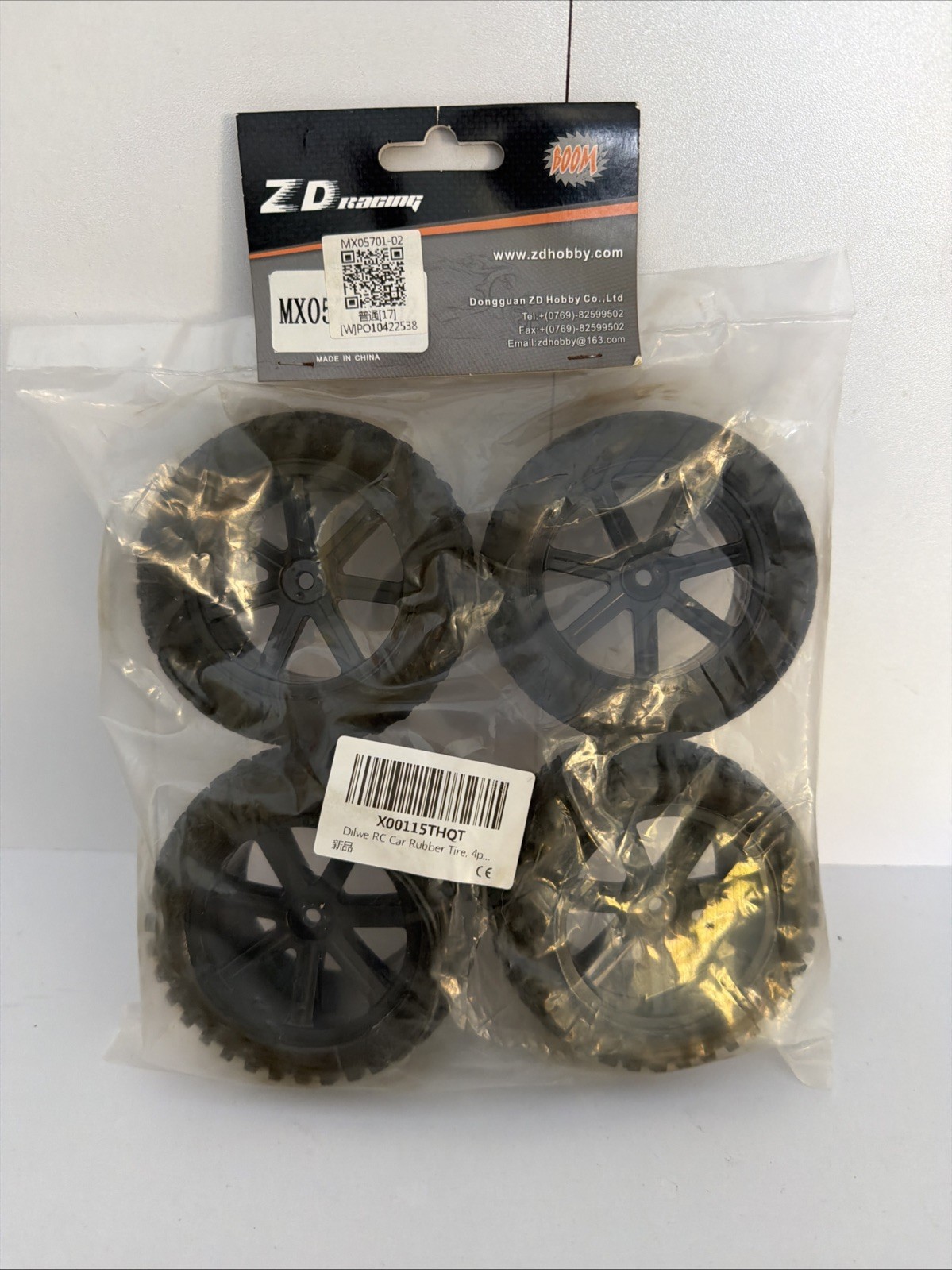 4pcs Rubber Tire Nylon Wheel Hubs Fit For ZD Racing 1/10 Scale RC Car EC
