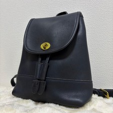 Vintage Coach 9960 Daypack Black GLOVE TANNED LEATHER Made in the USA 1995