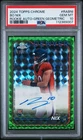 2024 TOPPS CHROME ROOKIE AUTO VARIATIONS GREEN GEOMETRIC BO NIX RC /99 PSA 10