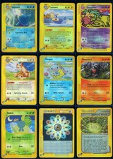 Pokemon AQUAPOLIS - 9 Reverse Holo Cards Bundle - ENG - Mixed Conditions