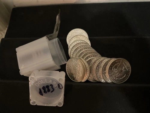 Original BU Roll 20 1883-O $1 Morgan Silver Dollars Brilliant Uncirculated Coins