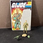 DUKE GI JOE VINTAGE ACTION FIGURE 1:18 3.75 UNPUNCHED 34 BACK CARD COMPLETE
