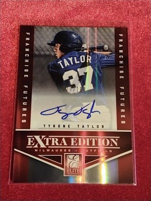 2012 Elite Extra Edition Franchise Futures Signatures Tyrone Taylor   027/192