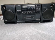 Sony CFD440 Portable Boombox TESTED Stereo AM/FM/CD/ Cassette Not Working 