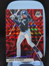 2021 Panini Mosaic - Luis Robert #60 Reactive Red Mosaic Prizm