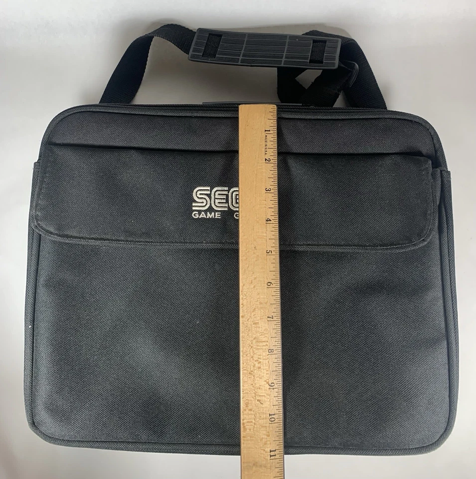 Bolsa carteiro vintage Sega Game Gear preta estojo de transporte bolsa de viagem - Imagem 2 de 4