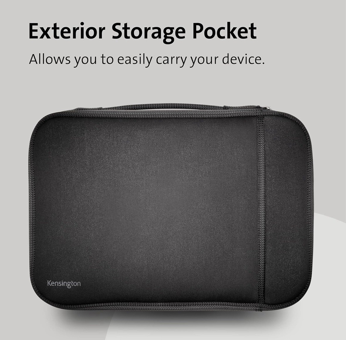 11.6-Inch Laptop Sleeve with Storage Pocket for Chromebook, Laptop, Tablet Black