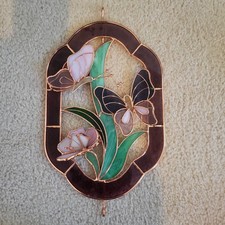 Stained Sun Catcher Butterfly Accents