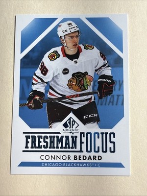 Connor Bedard 2023-24 Upper Deck SP Authentic #FF-1 Freshman Focus Blue Rookie