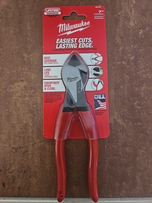 Milwaukee 7 in. Diagonal Cutting Pliers with Dipped Grip # MT507, NEW