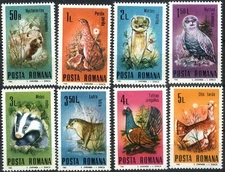 Romania 1985 Wildlife Conservation Endangered Animals MH (SC# 3255-3262)