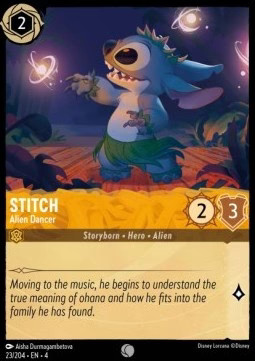 Lorcana Stitch - Alien Dancer 4URS-023 Common Englisch Neu