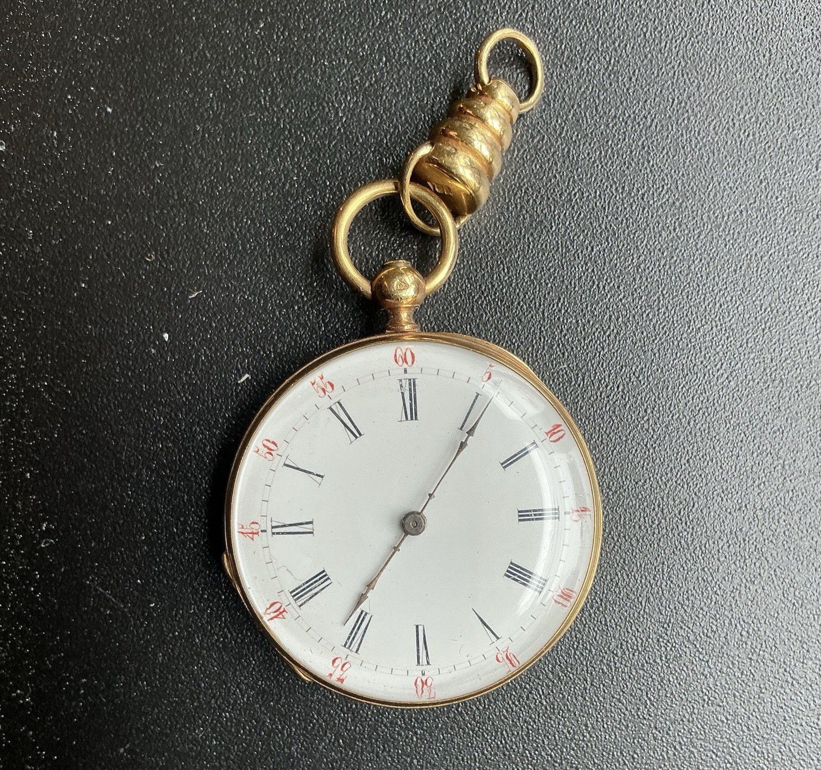 Antique Rubis Cylinder Pocket Watch for Women with Elegant Design