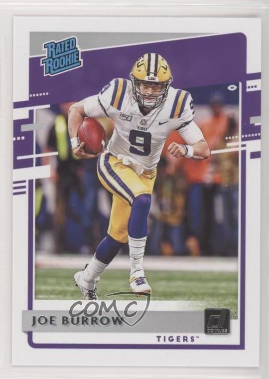 2020 Panini Chronicles Draft Picks Donruss Rated Rookies Joe Burrow #1 0c4