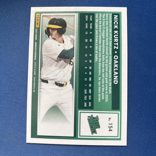 2025 Panini Donruss - Prospettive Classificate Nick Kurtz #154 Liberty (RC) - Foto 2 di 2