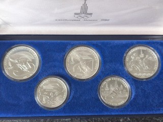 Olympiade Moskau 1980 Münzen Silber 0 9
