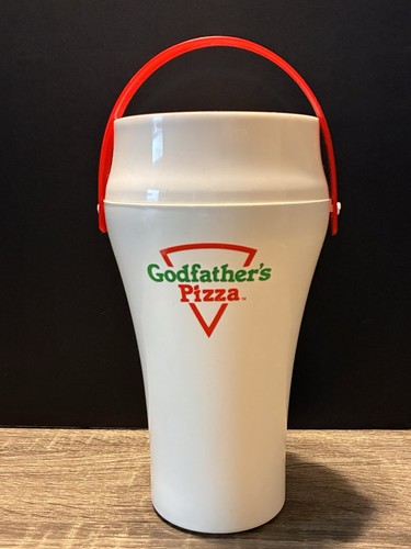 1980’s Godfather’s Pizza Coca Cola 32oz Plastic Cooler Jug/Pitcher With Handle