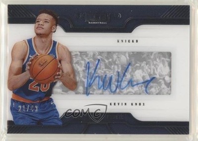 2018-19 Panini Dominion Main Exhibit Rookie 21/49 Kevin Knox #MR-KKX Auto 5w7