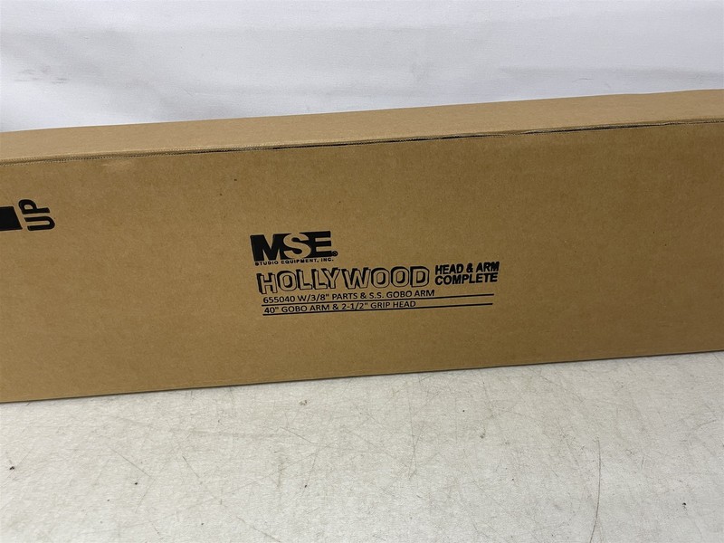MSE 655040 Hollywood 40" GOBO Arm & 2-1/2" Grip Head Stainless Steel