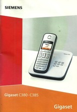 HEFT: Für SIEMENS GIGASET C380-C385 Bedienungsanleitung, !!! KEIN Telefon !!!