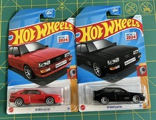 LOT OF 2 - 2024 HOT WHEELS 87 AUDI QUATTRO HW TURBO 2/5 BOTH COLOR VARIANTS