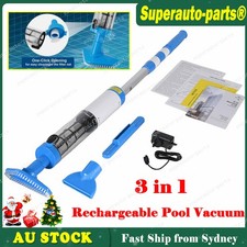 3 in 1 Telescopic Swimming Cleaner Cordless Rechargeable Handheld Pool Vacuum