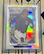 Nick Torres RC 2014 1st Bowman Chrome ⚾Prospects CDP112 Yankees REFRACTOR QTY🔥