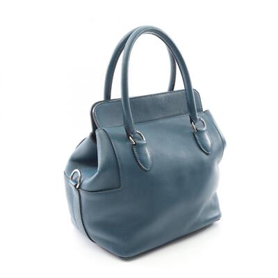 HERMES Toolbox 20 Hand shoulder bag D Swift leather Blue Used SHW