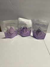 Makeup Blender Super Sponge Silicone Infused Foundation Sponge Scrubber 3 Pack