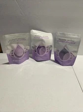 Makeup Blender Super Sponge Silicone Infused Foundation Sponge & Scrubber 3 Pack