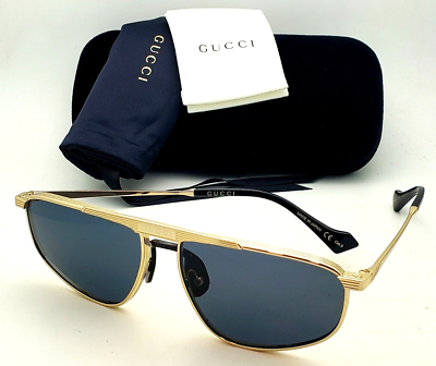 New GUCCI Aviator Sunglasses GG0841S 001 60-15 145 Gold