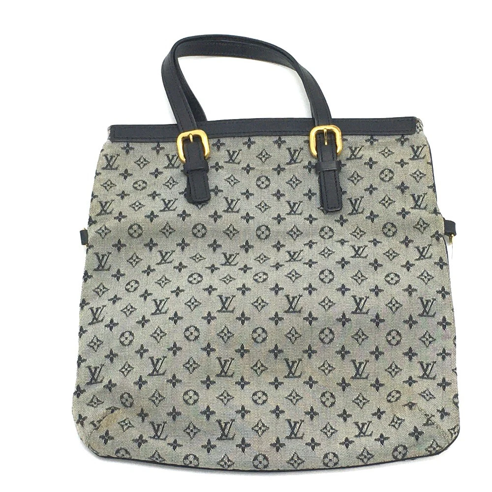 Louis Vuitton Blue Monogram Mini Lin Canvas Francoise Tote Bag