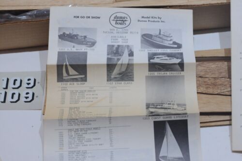 DUMAS PT 109 MODEL CONSTRUCTION KIT FOR R/C 33” LONG 9” BEAM VINTAGE PARTIALLY B - Picture 7 of 20
