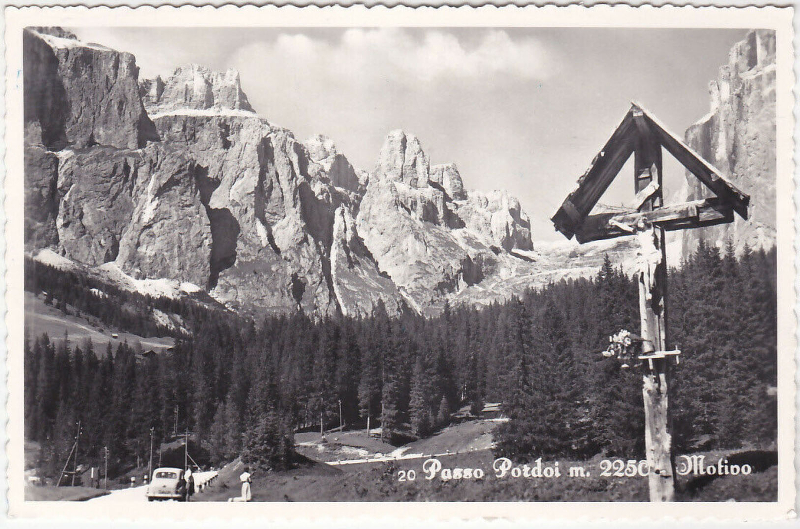 PASSO PORDOI - TRENTO - MOTIVO - VIAGG. 1958 -34331-