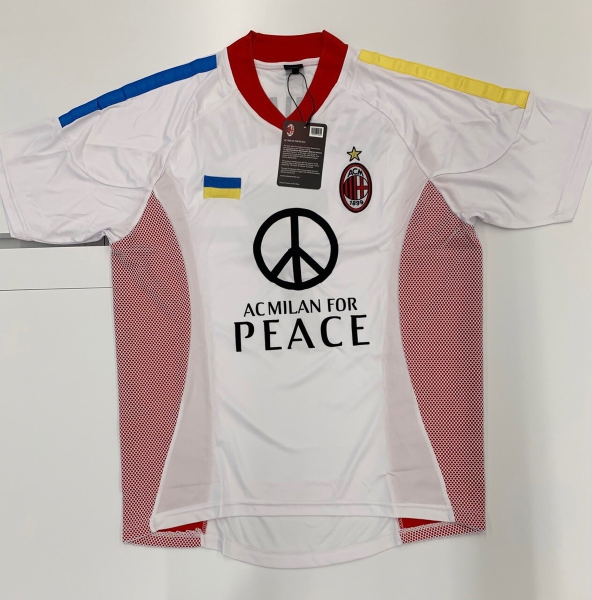 Shevchenko MILAN ORIGINAL NEW Ukraine PEACE LIMITED SHIRT JERSEY