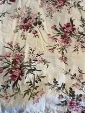 Vtg Ralph Lauren Sheffield Cottage Rose Q Duvet, Bedskirt PR Std Shams READ