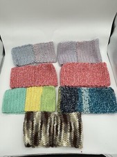Handmade Crochet Winter Head Wrap Headband Set Of 7 Multicolor Assorted