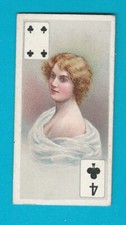 BEAUTIES (P/C INSET)  -  B.A.T. CO. LTD.  -  4  OF  CLUBS  -  1908