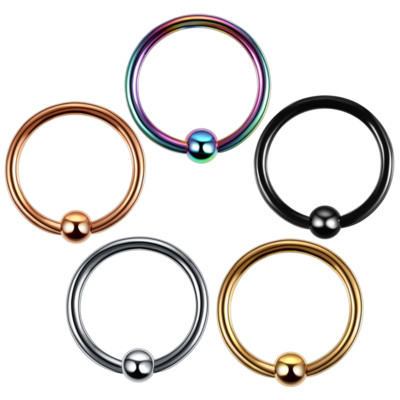 BCR PIERCING KLEMMRING TRAGUS RING LIPPEN SEPTUM NASENPIERCING OHR HELIX INTIM