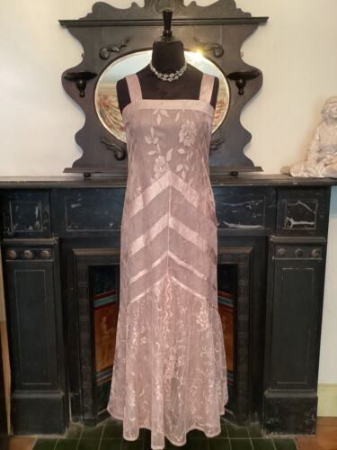 USA Designer Damianou Mother Of The Bride Floral Lace Outfit ‘Blush’ Size XL 18 - Picture 12 of 16