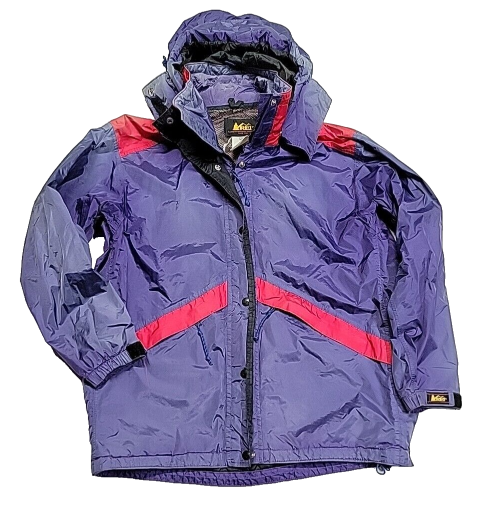 関税/送料込★Rest&Recreation★(W)WINDBREAKER JACKET Vintage REI CO OP Gore-Tex Side Zipper Vented Windbreaker