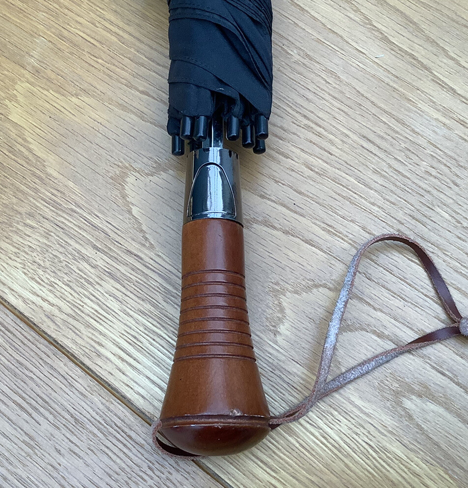JOHNSTON & MURPHY AUTOMATIC BLACK GOLF UMBRELLA eBay